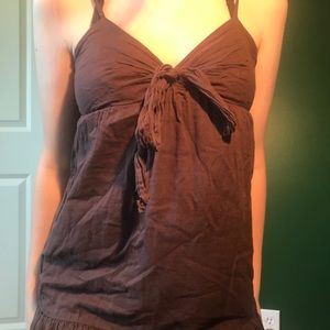 Brown fairy grunge flowing dress.